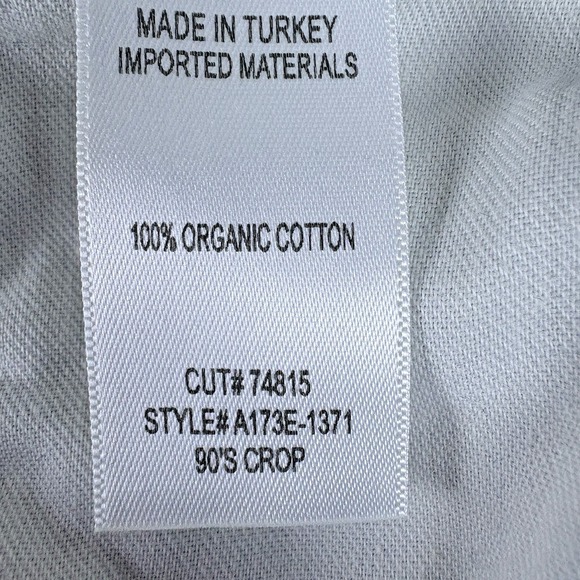 AGOLDE 90s Crop Jeans Womens 29 High Rise Organic Denim Y2K Button Fly Raw Hem - Picture 8 of 16